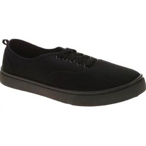 Faded Glory Black Canvas Sneakers